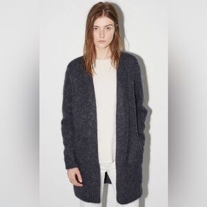 Acne Studios Raya short mohair cardigan in blue